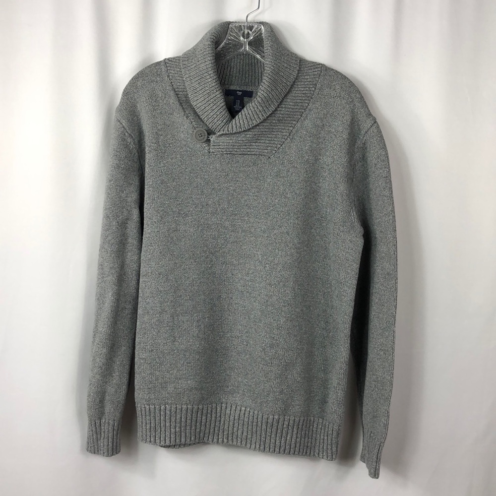Gap Men’s V-Neck Sweater Size XL Long Sleeve Gray